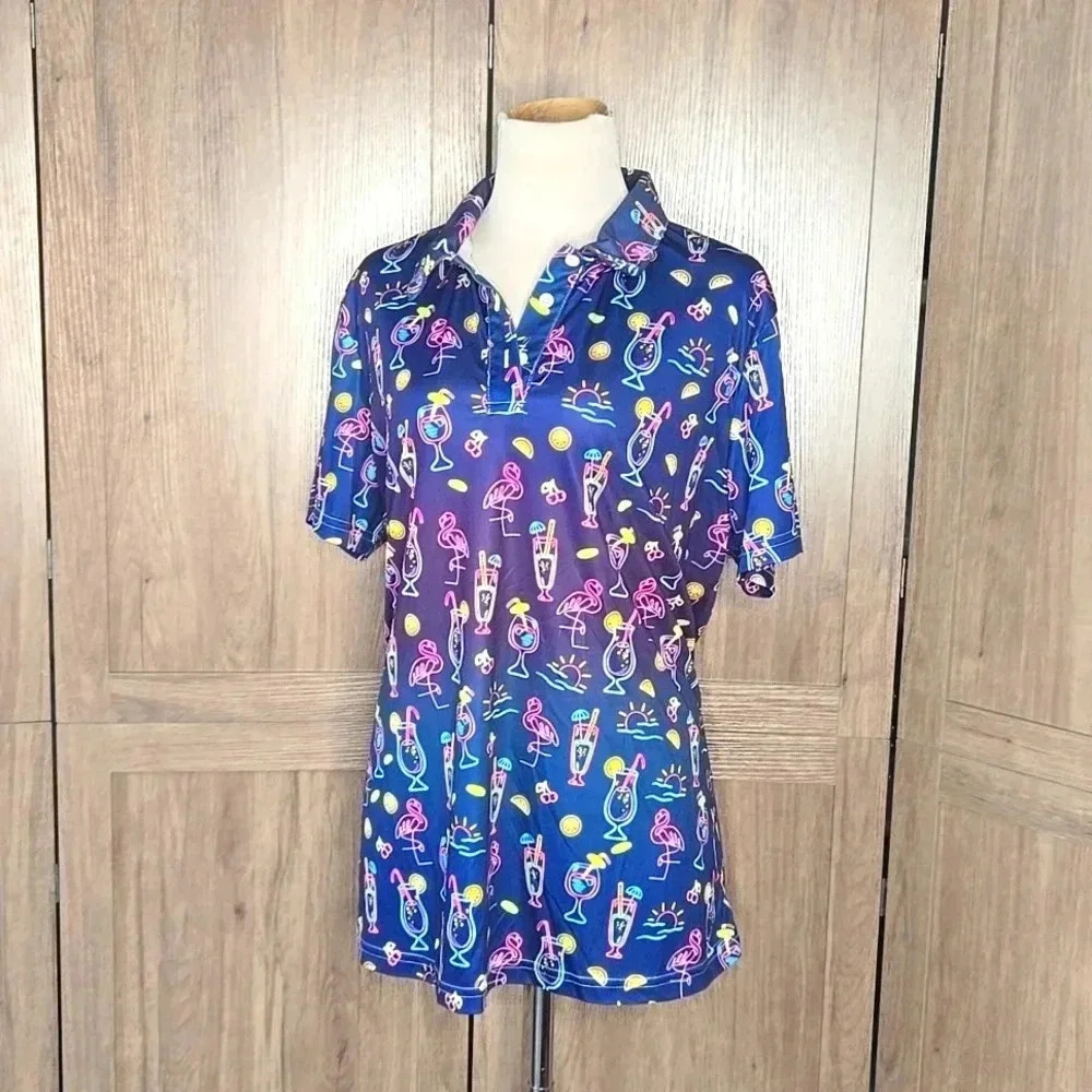 Women golf tennis Activewear polo martini bar design